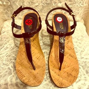 Lauren Ralph Lauren Dark Blue Wedge Heels